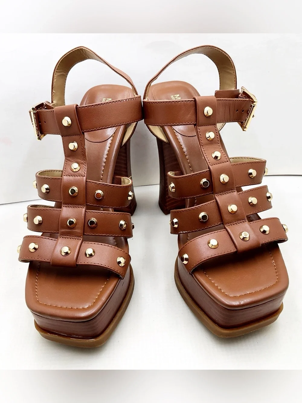 {Michael Michael Kors}Jagger Studded Leather Platform Sandals